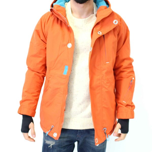 wawiHEROES HUMÖR Herren Winterjacke FULLON JACKET in Orange