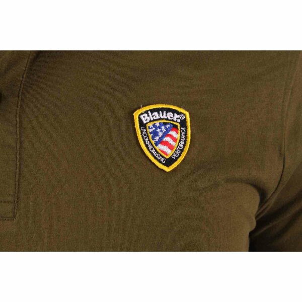 wawiHEROES BLAUER USA Herren Polo-Shirt MC in Grün