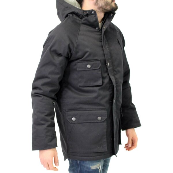 wawiHEROES HUMÖR Herren Winterjacke GEORGE ROSIN in Schwarz