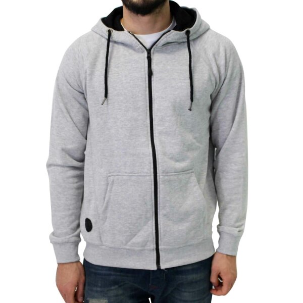 wawiHEROES HUMÖR Kapuzen Herren Sweatjacke ZIP in Grau