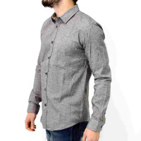 wawiHEROES ANERKJENDT Herren Hemd MEIR in Grau