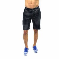 wawiHEROES ANERKJENDT Herrenshort MATE Karo in Grau/Schwarz