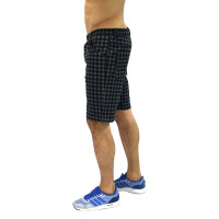 wawiHEROES ANERKJENDT Herrenshort MATE Karo in Grau/Schwarz