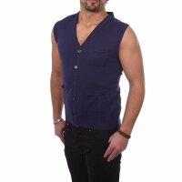 wawiHEROES BLAUER USA Herren Strick Cardigan Weste APERTA...