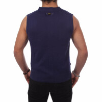 wawiHEROES BLAUER USA Herren Strick Cardigan Weste APERTA...