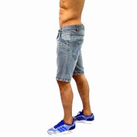 wawiHEROES ANERKJENDT Herren Jeansshort HANK in Hellblau