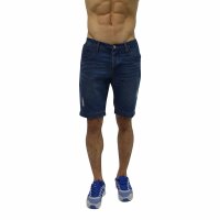 wawiHEROES HUMÖR Herren Jeansshort DUKKY in Blau