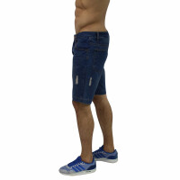wawiHEROES HUMÖR Herren Jeansshort DUKKY in Blau