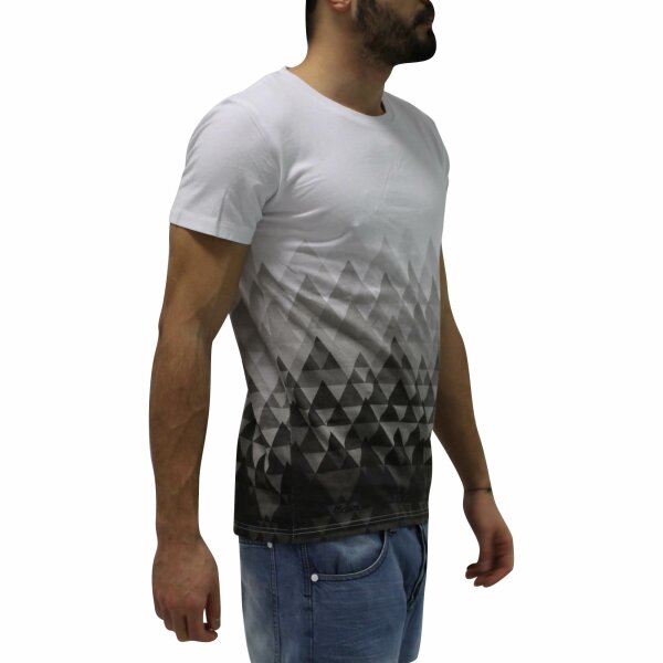 wawiHEROES HUMÖR Herren T-Shirt in Weiß/Grau