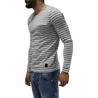 wawiHEROES ANERKJENDT Herren Shirt FRANK in Weiß/Grau