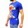 wawiHEROES HUMÖR Herren T-Shirt SKY DIVER in Blau
