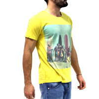 wawiHEROES HUMÖR Herren T-Shirt MISTED YELLOW in Gelb