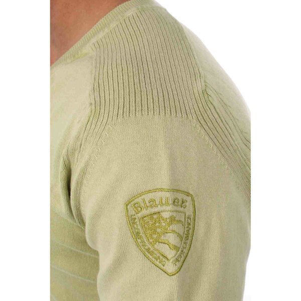 wawiHEROES BLAUER USA Herren Pullover COLLO in Grün