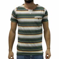 wawiHEROES HUMÖR Herren T-Shirt CULA gestreift in...