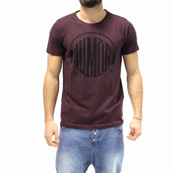 wawiHEROES HUMÖR Herren T-Shirt in Dunkelrot