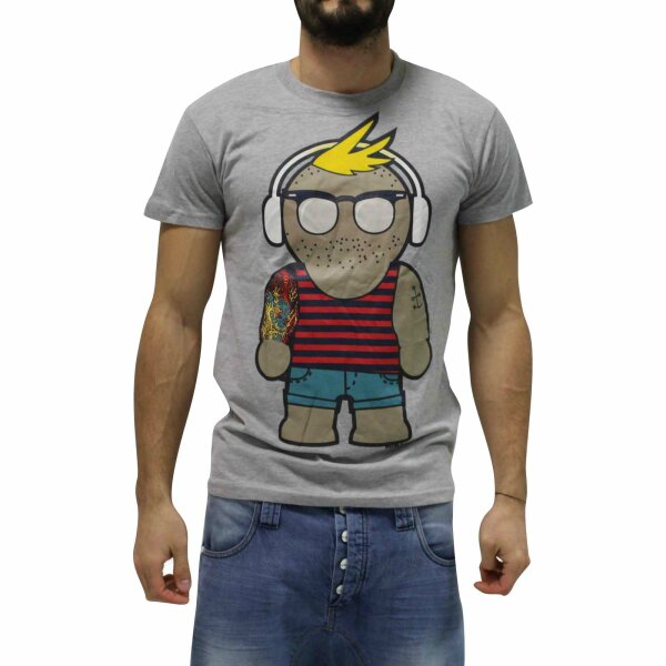 wawiHEROES HUMÖR Herren T-Shirt LUGA in Grau
