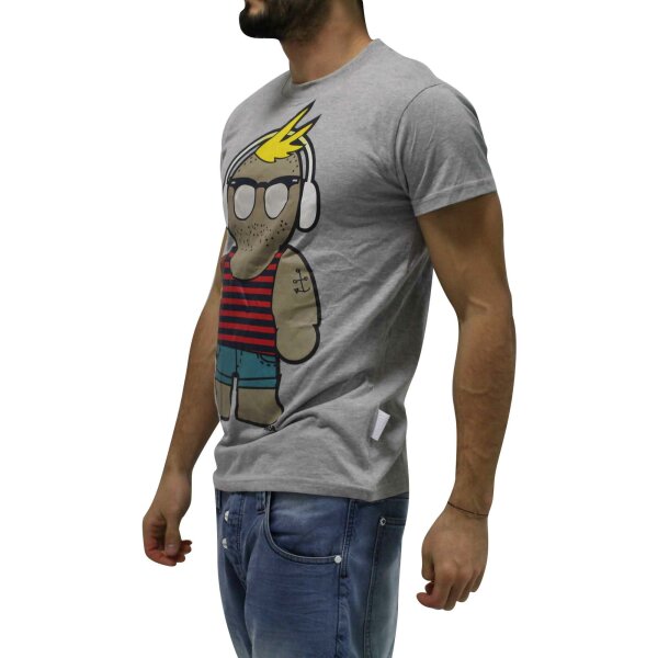 wawiHEROES HUMÖR Herren T-Shirt LUGA in Grau