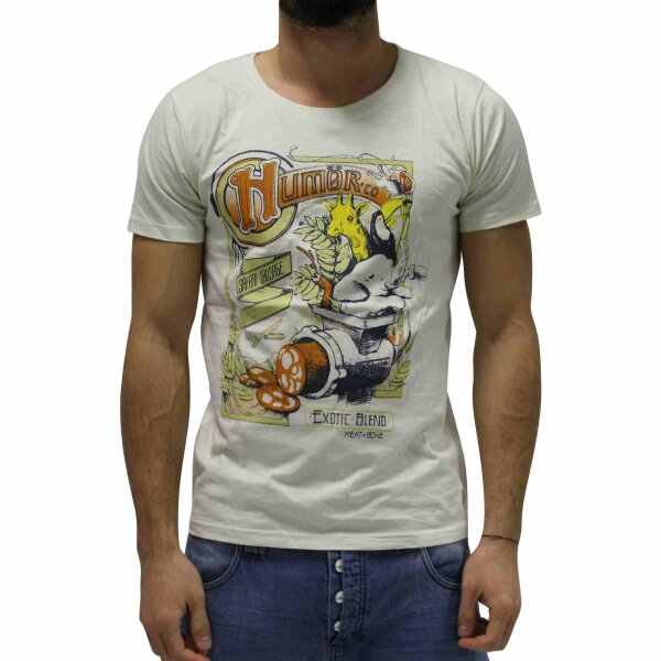 wawiHEROES HUMÖR Herren T-Shirt in Beige