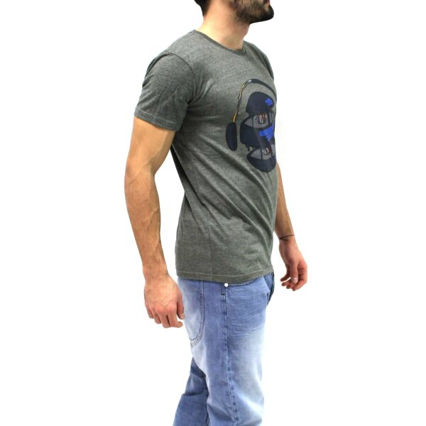 wawiHEROES HUMÖR Herren T-Shirt LUGA ROSIN in Grau