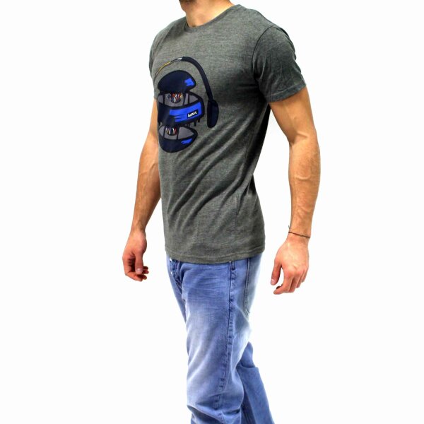 wawiHEROES HUMÖR Herren T-Shirt LUGA ROSIN in Grau