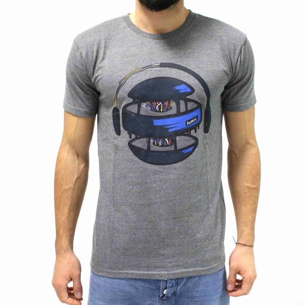 wawiHEROES HUMÖR Herren T-Shirt LUGA CASTELROCK in Hellgrau