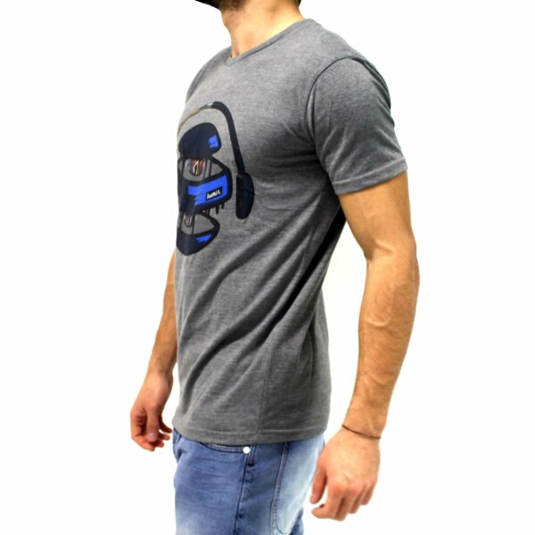 wawiHEROES HUMÖR Herren T-Shirt LUGA CASTELROCK in Hellgrau