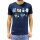 wawiHEROES HUMÖR Herren T-Shirt LUGA ATHLETICS in Dunkelblau
