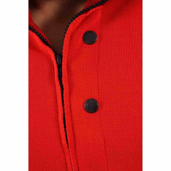 wawiHEROES BLAUER USA Herren Sweatjacke BRONX in Rot