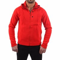 wawiHEROES BLAUER USA Herren Sweatjacke BRONX in Rot