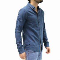 wawiHEROES HUMÖR Herren Hemd TWANO in Blau