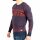 wawiHEROES HUMÖR Herren Strick Pullover ALBERT KNIT in Blau/Rot