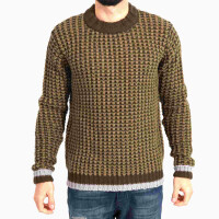 wawiHEROES ANERKJENDT Herren Strick Pullover TEXAS in Olive