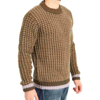 wawiHEROES ANERKJENDT Herren Strick Pullover TEXAS in Olive