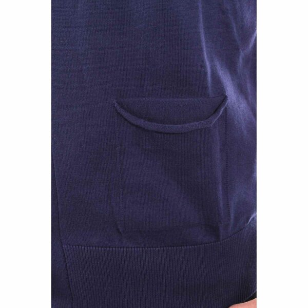 wawiHEROES BLAUER USA Herren Strick Cardigan APERTA in Dunkelblau