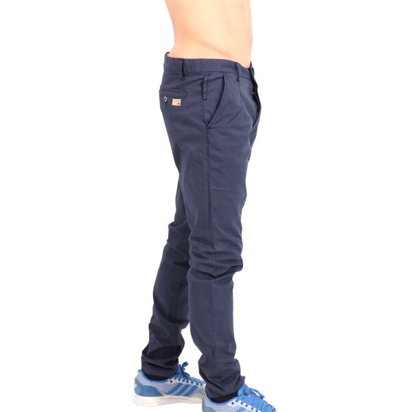 wawiHEROES HUMÖR Herren Chino Hose MOAN in Blau