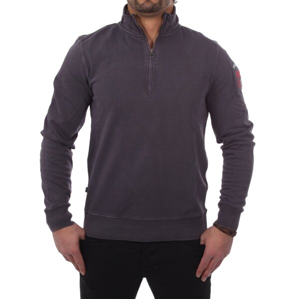 wawiHEROES BLAUER USA Herren Sweatpullover CHIUSA in Dunkelgrau