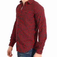 wawiHEROES HUMÖR Herren Hemd Langarm KARO in...