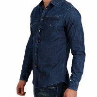 wawiHEROES ANERKJENDT Herren Jeanshemd Langarm SETH in...
