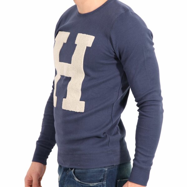 wawiHEROES HUMÖR Herren Sweatshirt YKZI in Blau