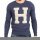 wawiHEROES HUMÖR Herren Sweatshirt YKZI in Blau