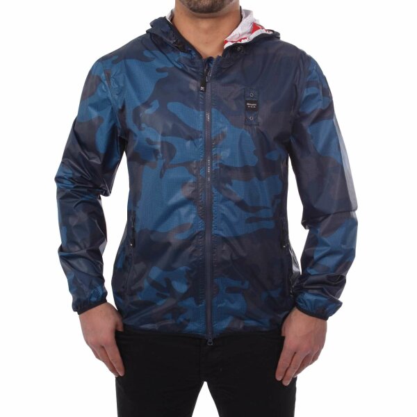 wawiHEROES BLAUER USA Herren Windbreaker CAPOSPALLA in Blau