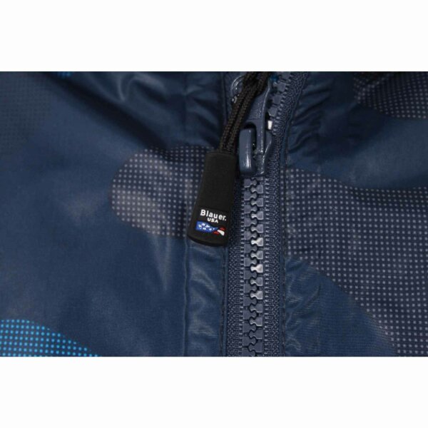 wawiHEROES BLAUER USA Herren Windbreaker CAPOSPALLA in Blau