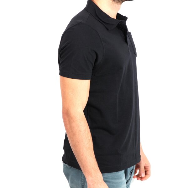 wawiHEROES FRESH BRAND Herren Kurzarm Polo Shirt in Schwarz