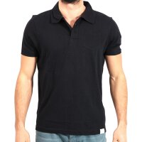 wawiHEROES FRESH BRAND Herren Kurzarm Polo Shirt in Schwarz