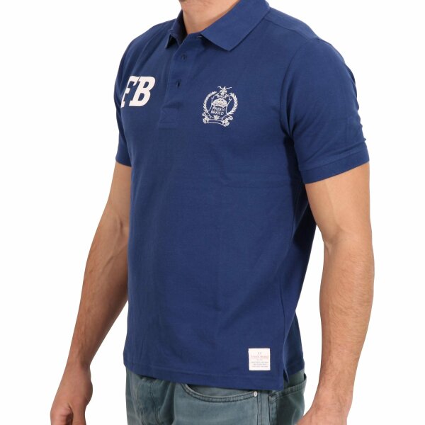 wawiHEROES FRESH BRAND Herren Kurzarm Polo Shirt in Dunkelblau
