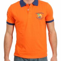 wawiHEROES FRESH BRAND Herren Kurzarm Polo Shirt in Orange
