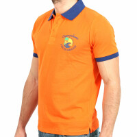 wawiHEROES FRESH BRAND Herren Kurzarm Polo Shirt in Orange