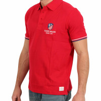 wawiHEROES FRESH BRAND Herren Kurzarm Polo Shirt in Rot