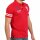 wawiHEROES FRESH BRAND Herren Kurzarm Polo Shirt in Rot