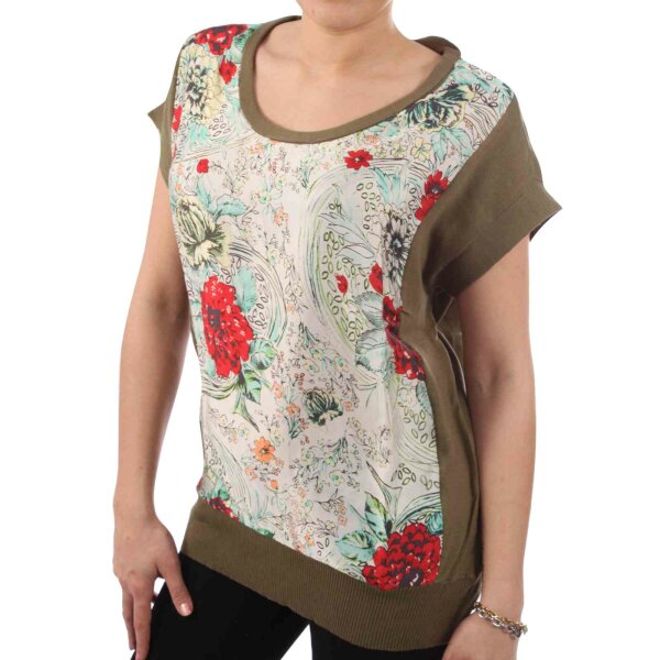 wawiHEROES BLAUER USA Damen T-Shirt MAGLIA in Grün